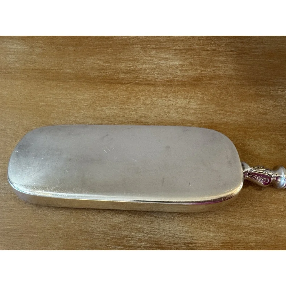 Antique English Victorian Crumb Tray Scoop Silver Plated